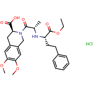 Chemical structure of Moexipril hydrochloride , CAS 82586-52-5, AChemBlock Y228842