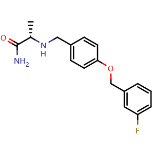 Chemical structure of Safinamide , CAS 133865-89-1, AChemBlock Y228856