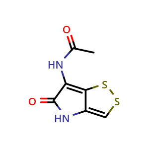 Chemical structure of Holomycin , CAS 488-04-0, AChemBlock Y228896