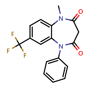 Chemical structure of Triflubazam , CAS 22365-40-8, AChemBlock Y229035