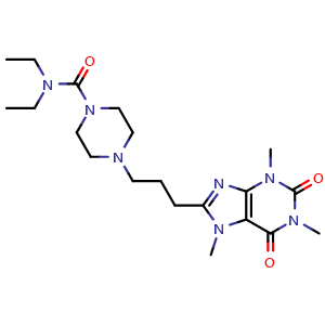 Chemical structure of Stacofylline , CAS 98833-92-2, AChemBlock Y229069