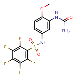 Chemical structure of T-900607 , CAS 261944-52-9, AChemBlock Y229070