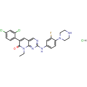 Chemical structure of FRAX486 hydrochloride , AChemBlock Y229087