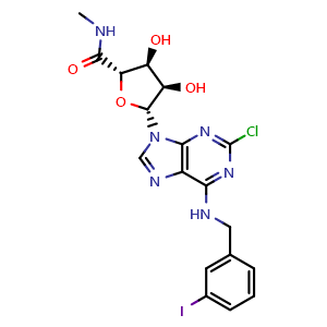 Chemical structure of Namodenoson , CAS 163042-96-4, AChemBlock Y229094