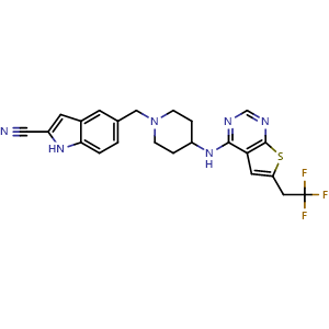 Chemical structure of MI-136 , CAS 1628316-74-4, AChemBlock Y229097