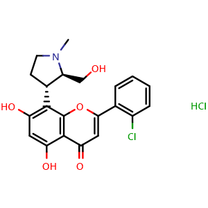 Chemical structure of Riviciclib hydrochloride , CAS 920113-03-7, AChemBlock Y229104