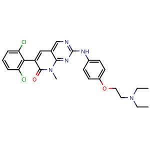Chemical structure of PD0166285 , CAS 185039-89-8, AChemBlock Y229106