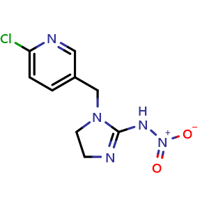 Chemical structure of Imidacloprid , CAS 138261-41-3, AChemBlock Y229111