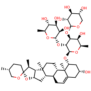 Chemical structure of Ophiopogonin-D , CAS 945619-74-9, AChemBlock Y229116