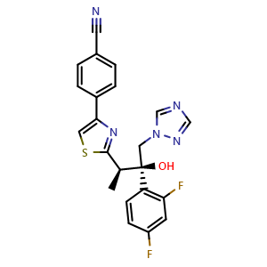Chemical structure of Ravuconazole , CAS 182760-06-1, AChemBlock Y229133