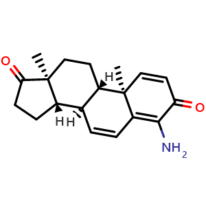 Chemical structure of Minamestane , CAS 105051-87-4, AChemBlock Y229139