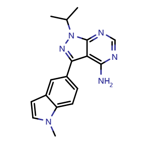 Chemical structure of pCDPK1/TgCDPK1-IN-3 , CAS 1092788-87-8, AChemBlock Y229152