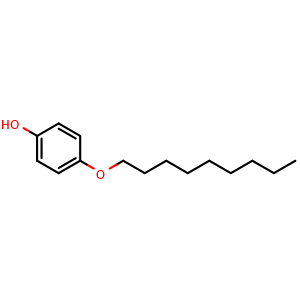 Chemical structure of 4-N-Nonyloxyphenol , CAS 53646-83-6, AChemBlock Y229159