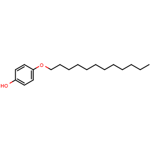 Chemical structure of 4-N-Dodecyloxyphenol , CAS 13037-87-1, AChemBlock Y229160