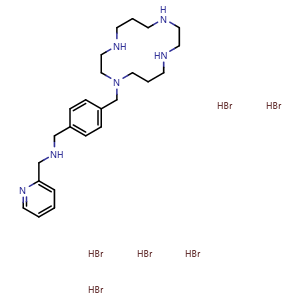Chemical structure of AMD 3465 hexahydrobromide , CAS 185991-07-5, AChemBlock Y229173