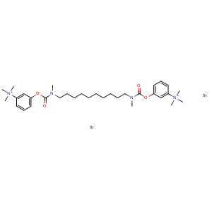 Chemical structure of Demecarium bromide , CAS 56-94-0, AChemBlock Y229178