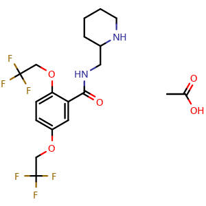 Chemical structure of Flecainide acetate , CAS 54143-56-5, AChemBlock Y229183