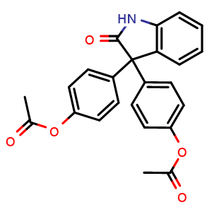Chemical structure of Oxyphenisatin acetate , CAS 115-33-3, AChemBlock Y229193
