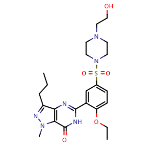Chemical structure of Lodenafil , CAS 139755-85-4, AChemBlock Y229202