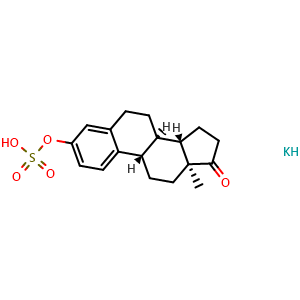 Chemical structure of Estrone sulfate potassium , CAS 1240-04-6, AChemBlock Y229213