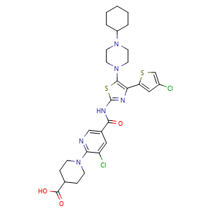 Chemical structure of Avatrombopag , CAS 570406-98-3, AChemBlock Y229221