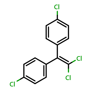 Chemical structure of p,p'-DDE , CAS 72-55-9, AChemBlock Y229226