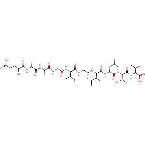 Chemical structure of MART-1 (26-35) (human) , CAS 156251-01-3, AChemBlock Y229235