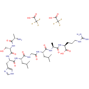 Chemical structure of C3a 70-77 2TFA , AChemBlock Y229238