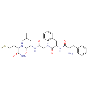 Chemical structure of Substance P (7-11) , CAS 51165-05-0, AChemBlock Y229255