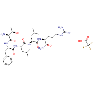 Chemical structure of TFLLR-NH2 2TFA , AChemBlock Y229264