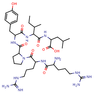 Chemical structure of Neurotensin(8-13) , CAS 60482-95-3, AChemBlock Y229277