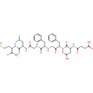 Chemical structure of Senktide , CAS 106128-89-6, AChemBlock Y229284