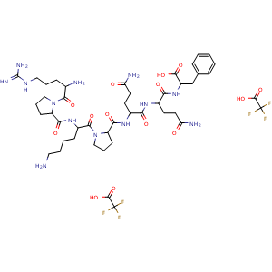 Chemical structure of Substance P (1-7) 2TFA , AChemBlock Y229293