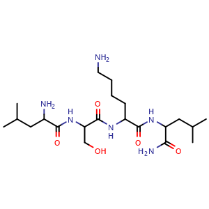 Chemical structure of LSKL, Inhibitor of Thrombospondin TSP-1 acetate , AChemBlock Y229294