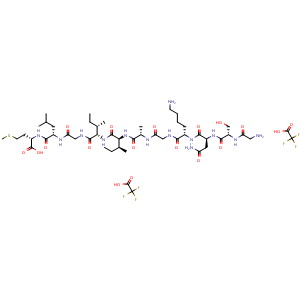 Chemical structure of GSNKGAIIGLM , AChemBlock Y229296