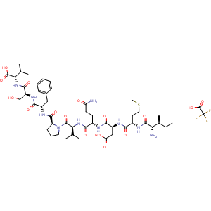 Chemical structure of Disomotide TFA , AChemBlock Y229305
