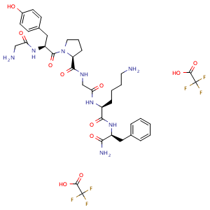 Chemical structure of Protease-Activated Receptor-4 diTFA , AChemBlock Y229312
