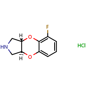 Chemical structure of Fluparoxan hydrochloride , CAS 105227-44-9, AChemBlock Y229328