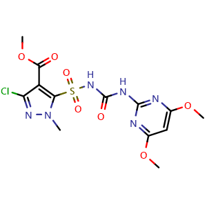 Chemical structure of Halosulfuron-methyl , CAS 100784-20-1, AChemBlock Y229358