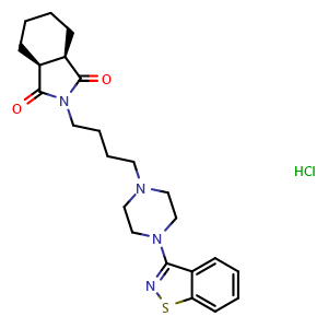 Chemical structure of Perospirone hydrochloride , CAS 129273-38-7, AChemBlock Y229374