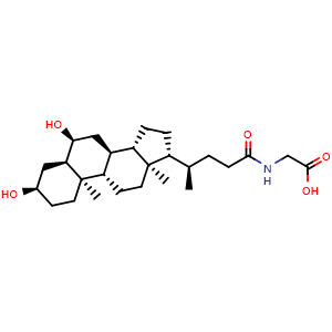 Chemical structure of glycohyodeoxycholic acid , CAS 13042-33-6, AChemBlock Y229377