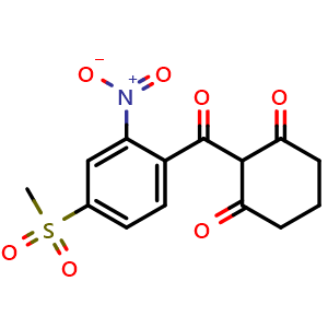 Chemical structure of Mesotrione , CAS 104206-82-8, AChemBlock Y229395
