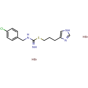 Chemical structure of Clobenpropit dihydrobromide , CAS 145231-35-2, AChemBlock Y229410