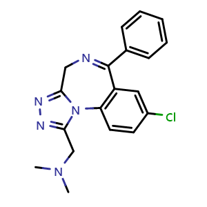 Chemical structure of Adinazolam , CAS 37115-32-5, AChemBlock Y229478