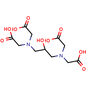 Chemical structure of diaminohydroxypropanetetraacetic acid , CAS 3148-72-9, AChemBlock Y229481