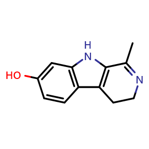 Chemical structure of Harmalol , CAS 525-57-5, AChemBlock Y229492