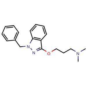 Chemical structure of Benzydamine , CAS 642-72-8, AChemBlock Y229499