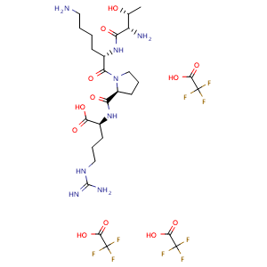 Chemical structure of Tuftsin 3TFA , CAS 81019-03-6, AChemBlock Y229502