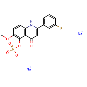 Chemical structure of Foslinanib Sodium , CAS 1256037-62-3, AChemBlock Y229506
