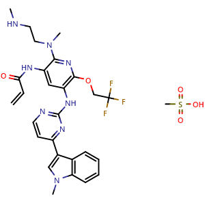Chemical structure of AST5902 mesylate , CAS 2412155-75-8, AChemBlock Y229540